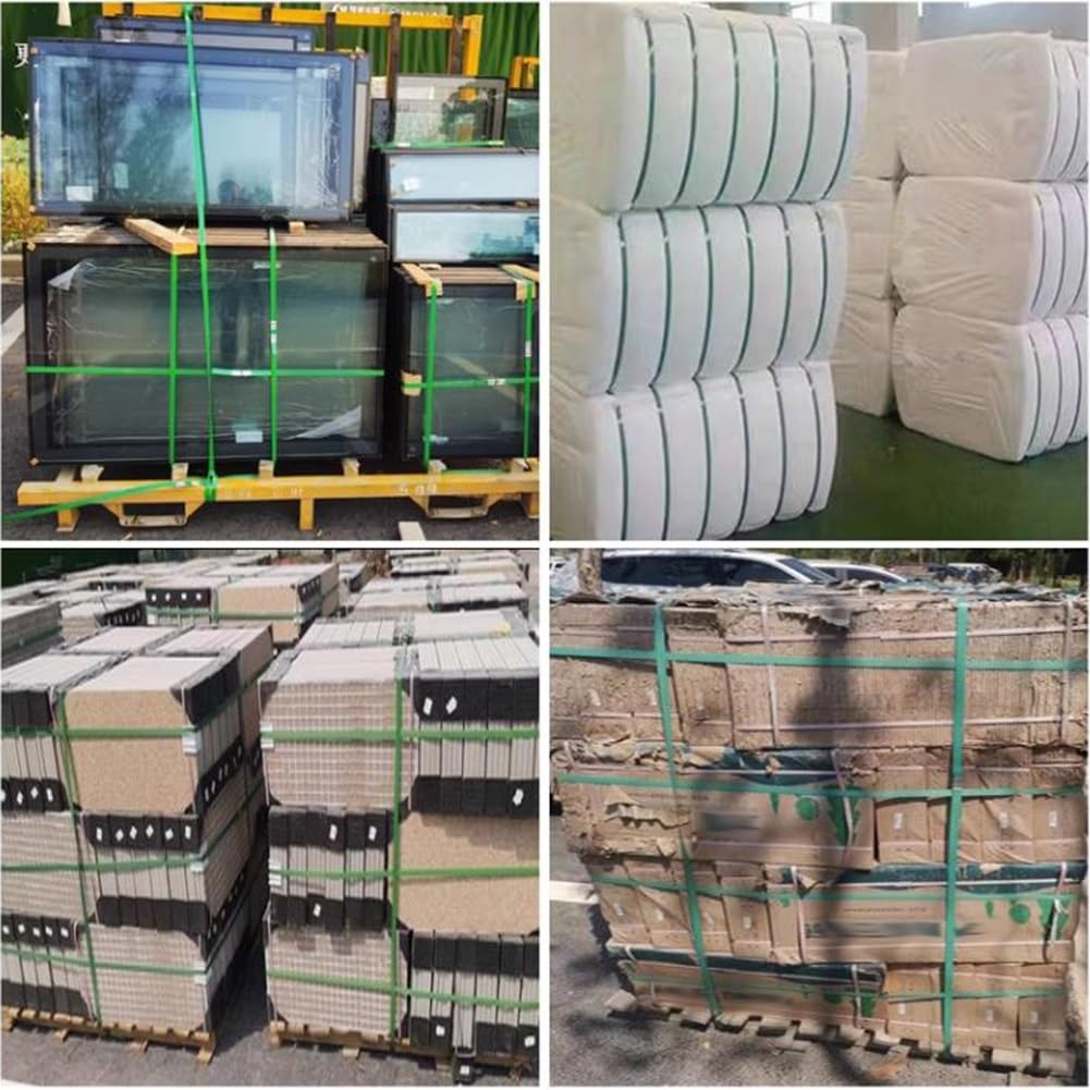 GZHERVICES Rotolo di Reggia per Imballaggi Pesanti, Reggette in Poliestere, Reggette in Plastica, per Imballaggi E Reggette per Pallet(Blue-C)