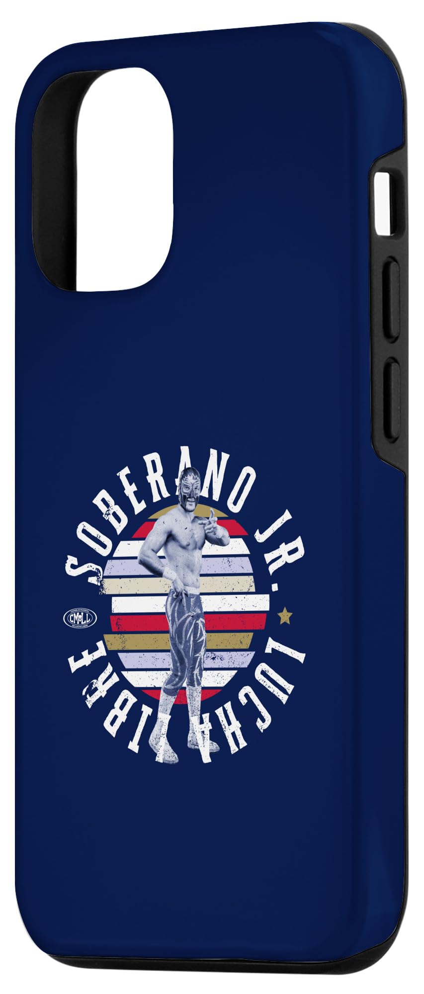 iPhone 14 Soberano Jr. Mexican Luchador Ideal for men and women. Case - Image 2