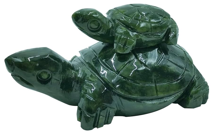 翡翠・亀の親子・置物 61eEEA00BwL._AC_UF894,