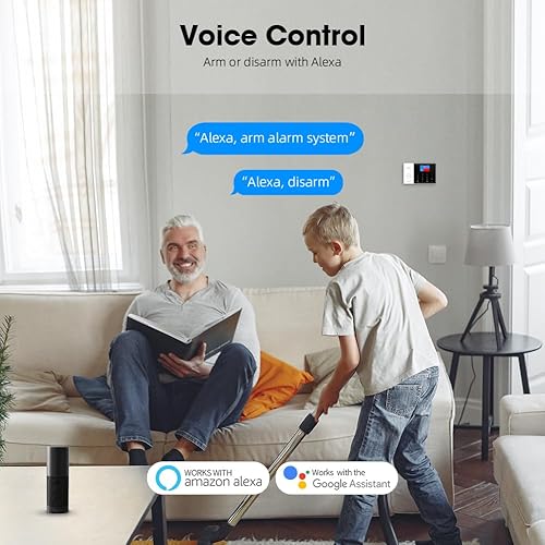 Miniatura 4 de PGST Sistema de alarma inalámbrico WiFi para el hogar, sistema de seguridad para el hogar 2025, instalación de 10 minutos, 10 sensores de puerta y