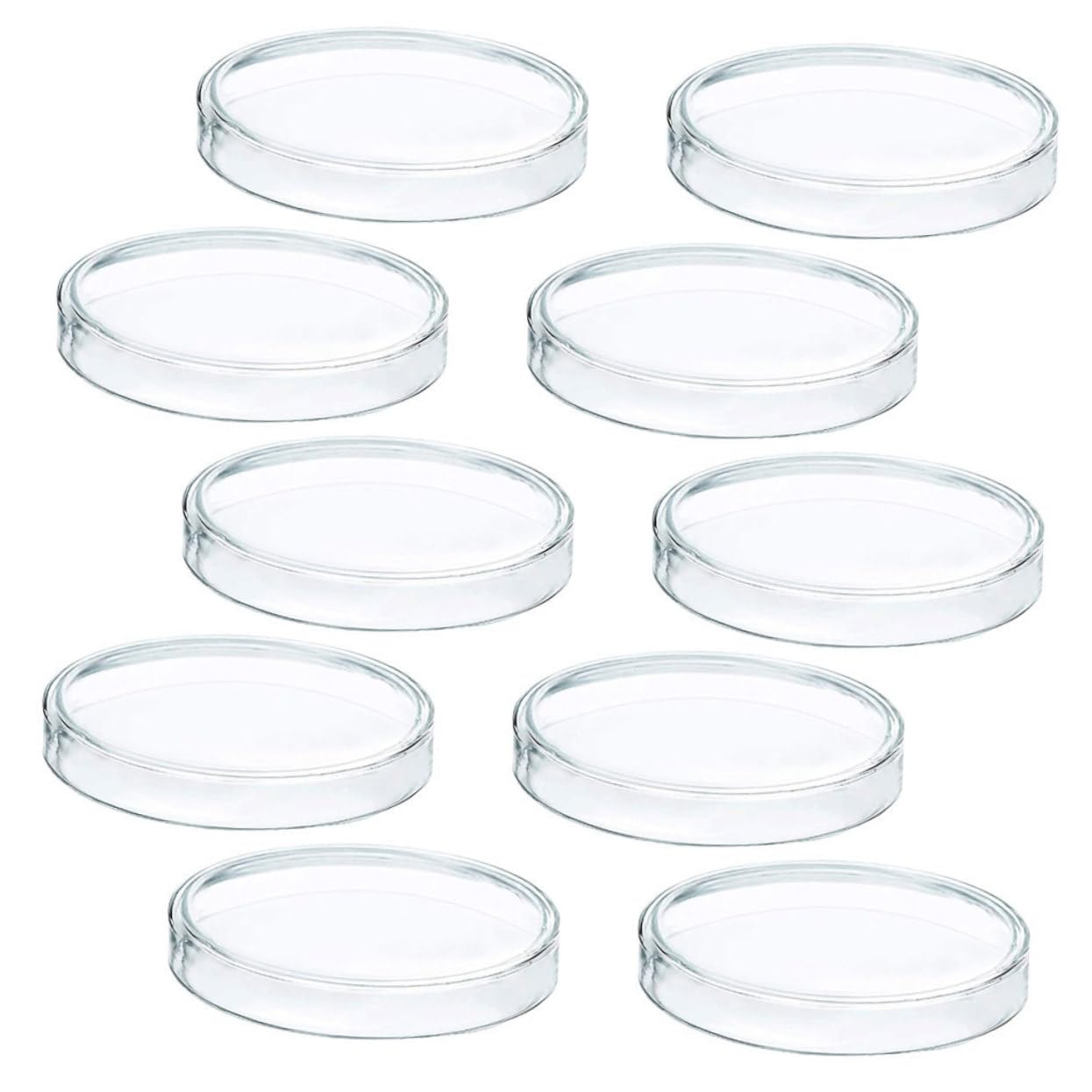 PRETYZOOM 5 Set Piastra Petri in Plastica Coltura Cellulare Tessuto Piastra Di Coltura Tissutale Piastra Di Trasferimento Attrezzatura Di Laboratorio Piastre Da Laboratorio 10 Pezzi * 5