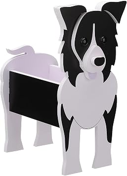 Dog Planter Plant Pot, Unique pet Flower Pot, Animal Storage Container Planter, Cute Dog Flower Pot for Garden Decoration Outdoor Plants Home Decor Gift(Border Collie)