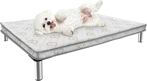 Miniatura 9 de FXW TitanNest Cama Elevada para Perros a Prueba de Masticación, Catre Elevado para Uso Interior/Exterior/Camping, Cama Refrescante para Mascotas