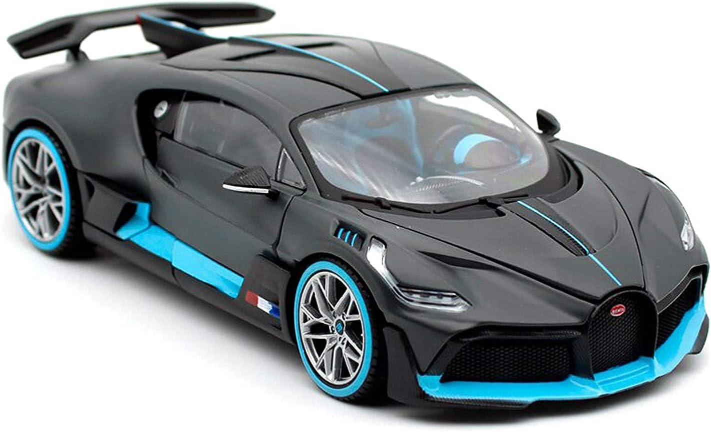 Bugatti Divo Diecast Metal Pullback Toy Car with Openable Doors & Light, Music Boys Car for Kids Best Toys Gifts Toys for Kids,Multicolor