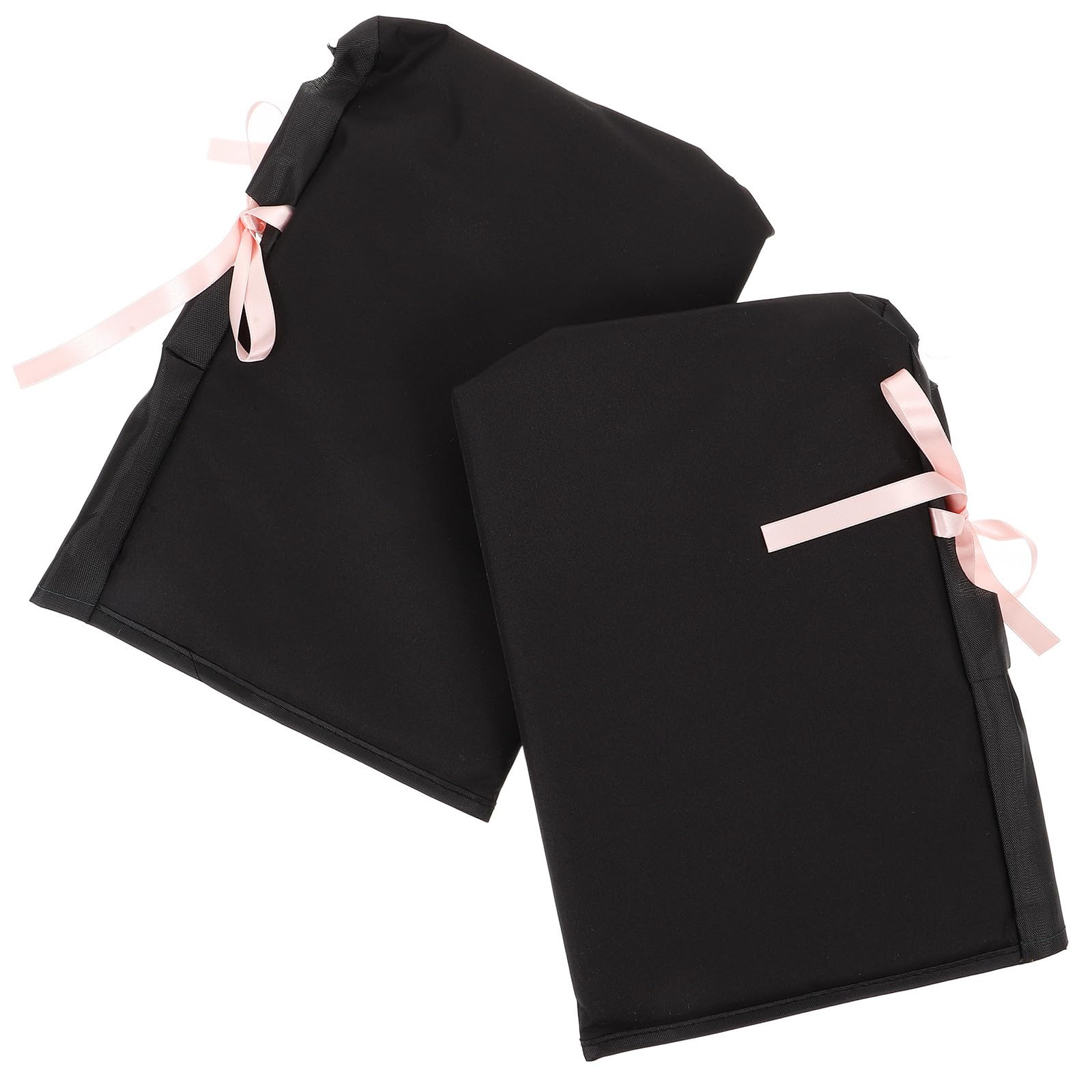 Guantes Cálidos de Invierno para Manillar, Felpa, Cortaviento, Negro