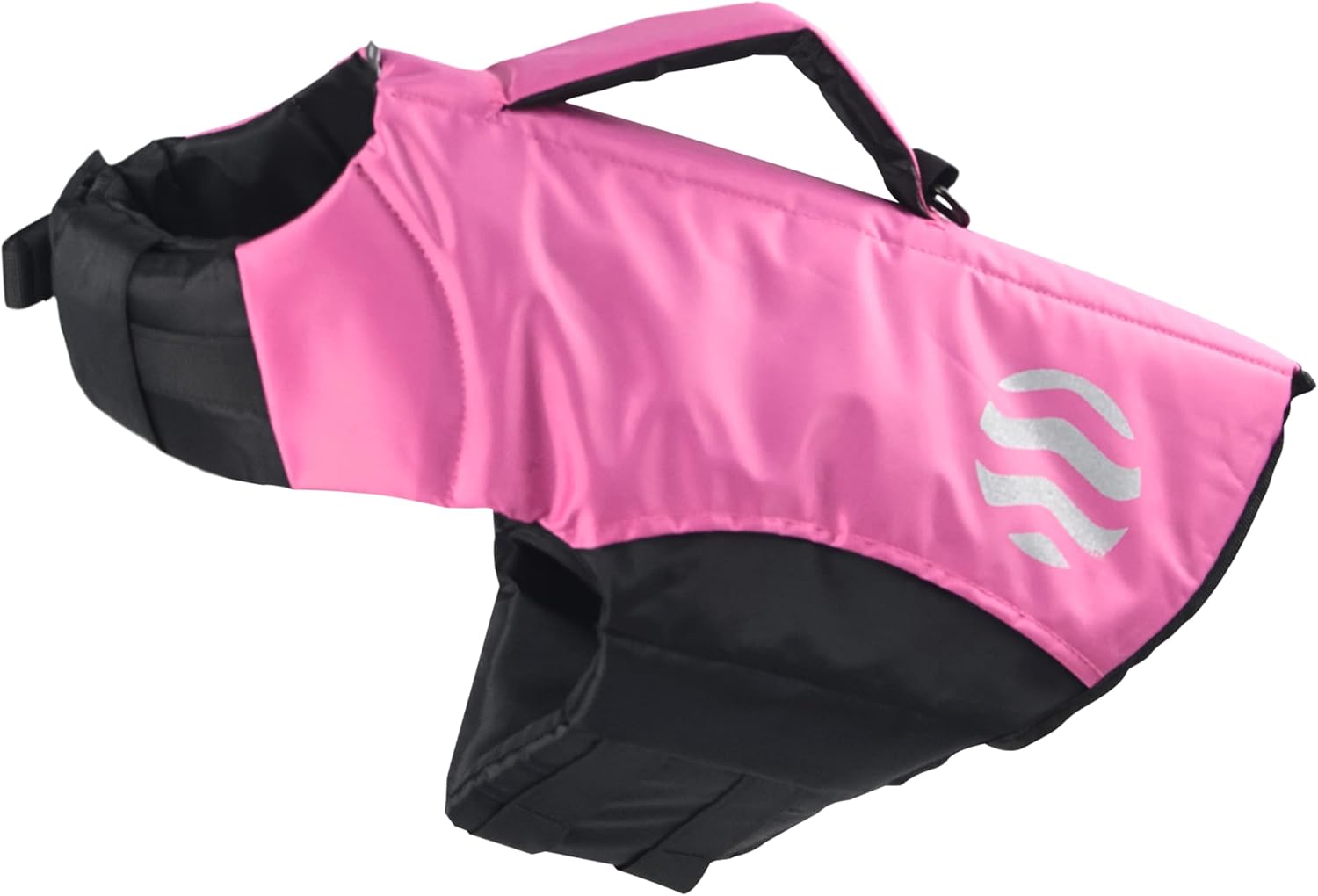 Waterproof Dog Life Jacket with Engineered Support System - High Visibility Dog Life Vest Made from Durable Oxford Fabric - Features Adjustable Velcro Straps & Advanced Safety Features (Medium)