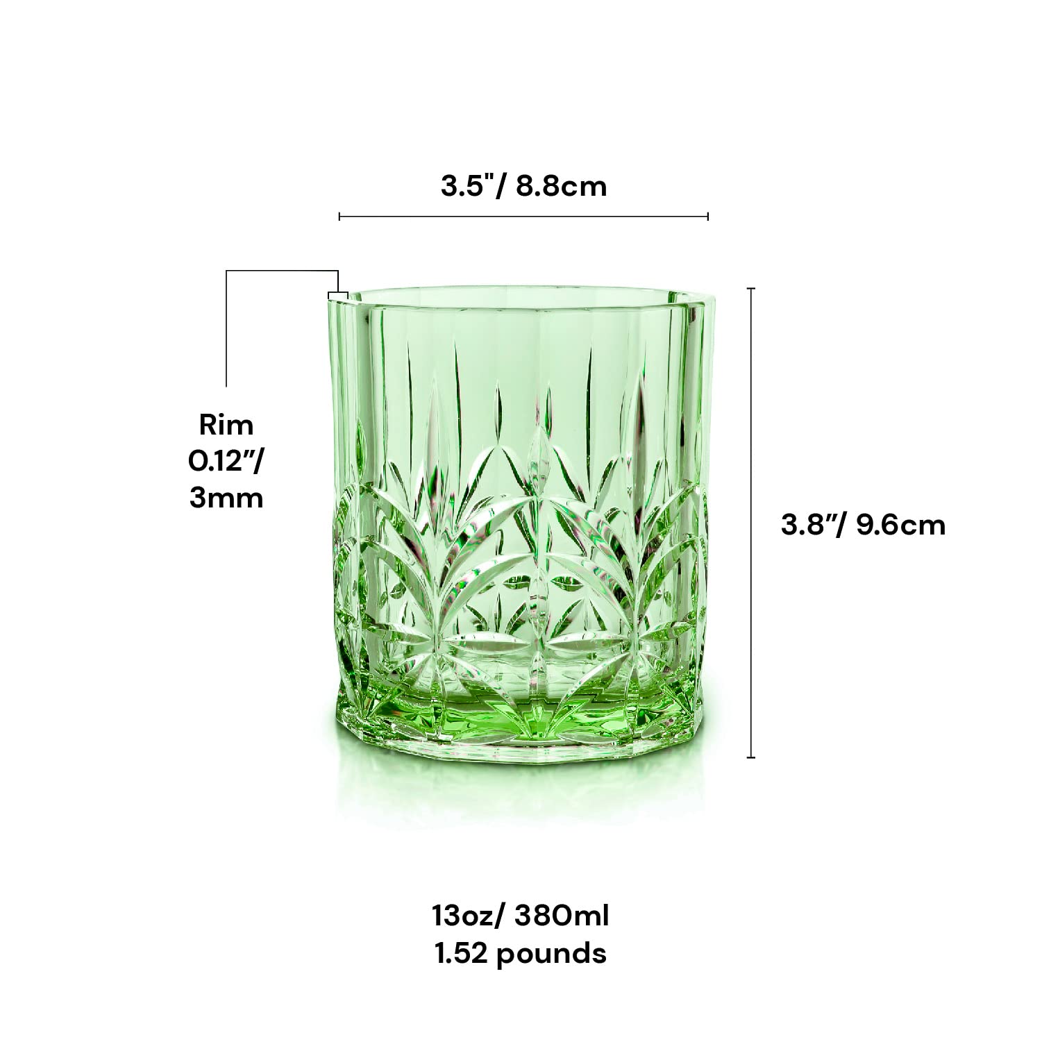 BELLAFORTE Tritan-Trinkgläser – 4 Stück, 510 Ml, Bruchsicher & Spülmaschinenfest