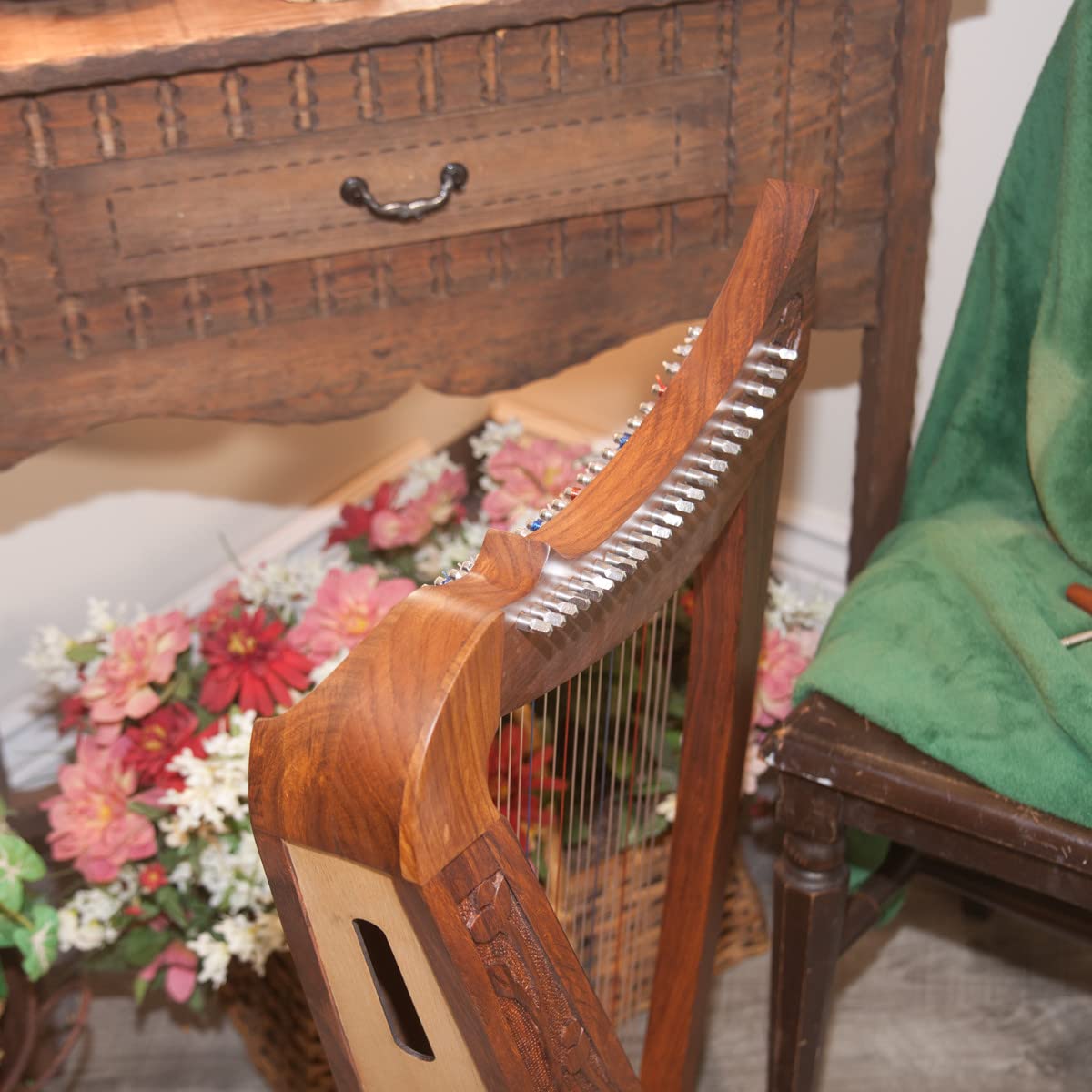 Amazon | Roosebeck 22弦ハープ バラダー チェルビーレバー付き ブルー