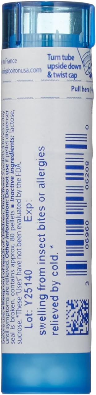 Boiron Apis Mellifica, 6C (Pack of 5), Homeopathic Medicine Insect Bites