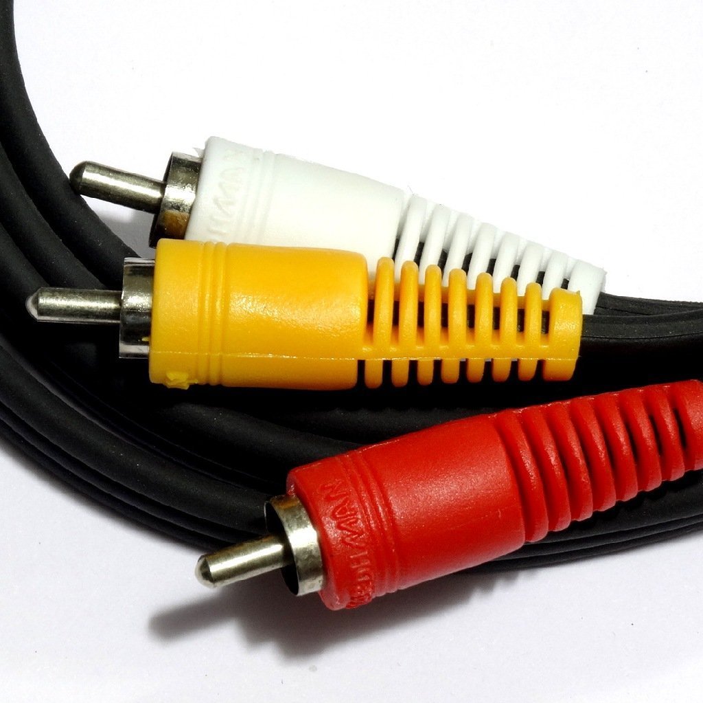 Buy Ultima Pure Copper 3 RCA - 3 RCA Composite Audio Video AV Cable TV ...