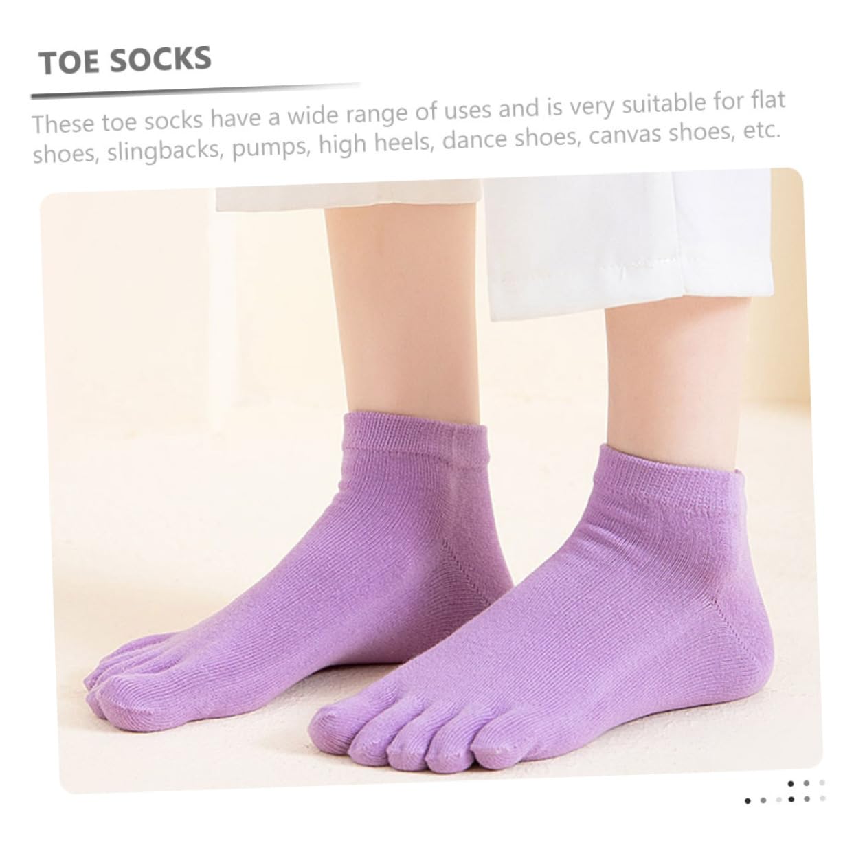 BESTYASH Calcetines Con Dedos Calcetines Altos Para Mujer Calcetines Bajos Invisibles Calcetines De Cinco Dedos Calcetines Separados Calcetines Para Mujer Calcetines Cortados