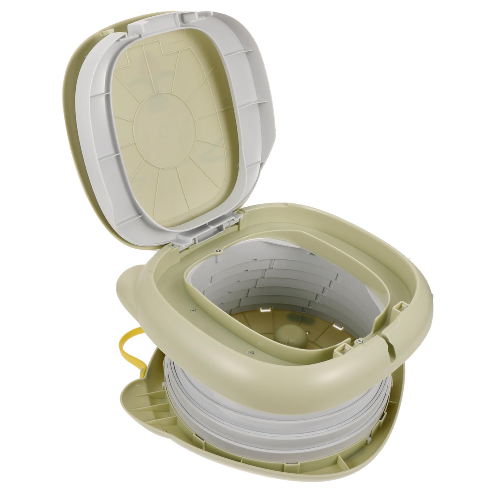 Abaodam Pot De Voyage Pliable Pour Bébé Garçon Fille, Chaise Percée Portable En Plastique Nylon Gris, Toilettes Portatives Légères Pour Camping Et Voiture,