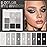 evpct 9 Colors Silver Gray Glitter Eyeshadow Palette, Black Smokey Grey and Silver White Sparkle Glitter Shimmer Shiny Eye Shadow Palette Makeup for older Women, High Pigment Eyeshadow Sombra de ojos