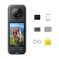 Insta360 X4 Pack Azione - Action Camera impermeabile 8K a 360°