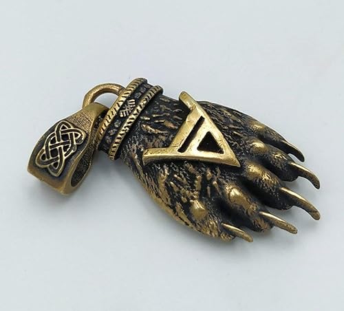 Miniatura 2 de Bear claw pendant, Veles bear claw necklace Norse Slavic jewelry