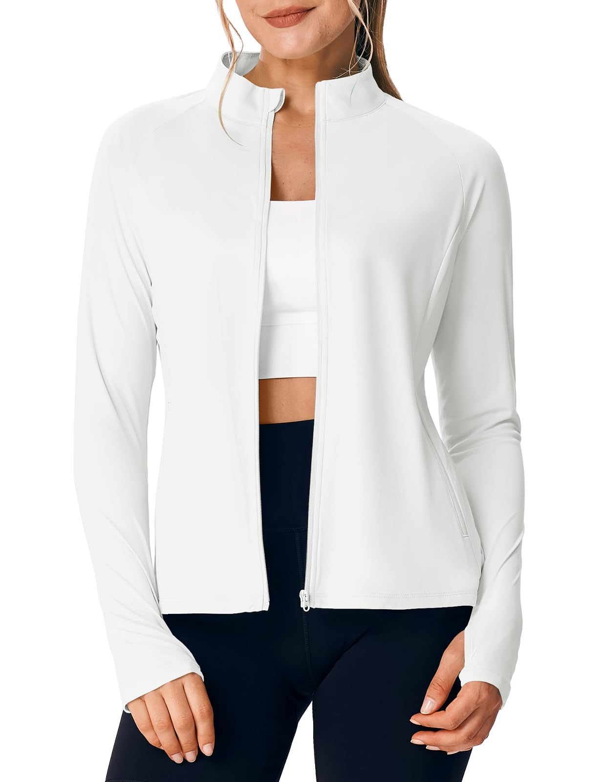 TBMPOY Women's UPF 50+ Sun Protection Jacket Lightweight Full Zip UV Shirt