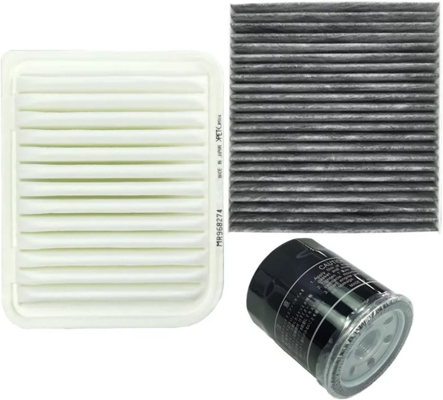 DEVFGTQA/Filter Compatible 2013- Outlander Air Filter+ Cabin Air Filter+ Oil Filter Filter / 3 Filters MR968274 7803A109(1 Set 3 Filters)