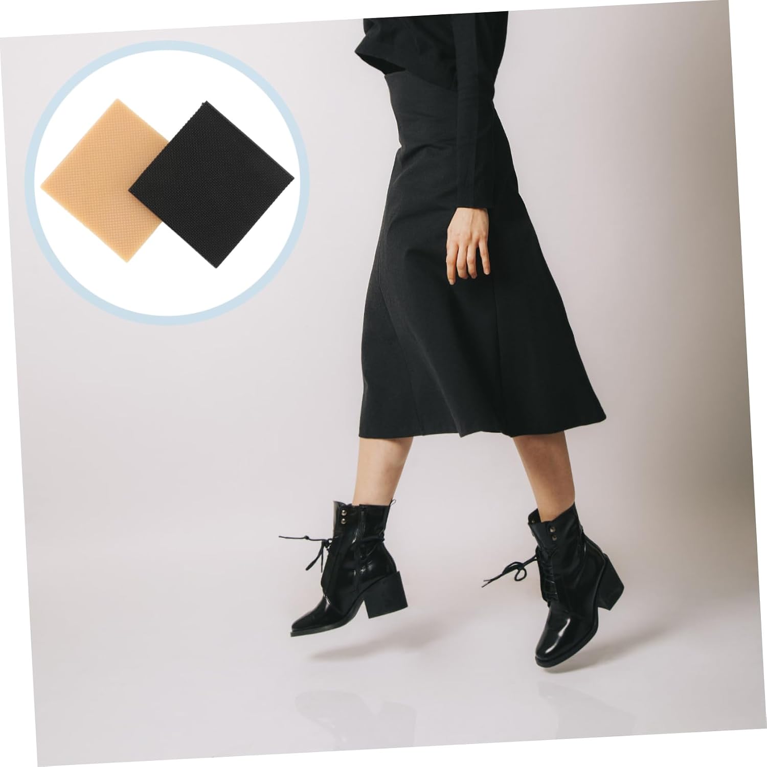 4pcs High Heel Patch Anti-Slip Sole Repair Tips Pad Shoe Inserts for Boots - Non-Slip Replacements Pattern Rubber Stickers