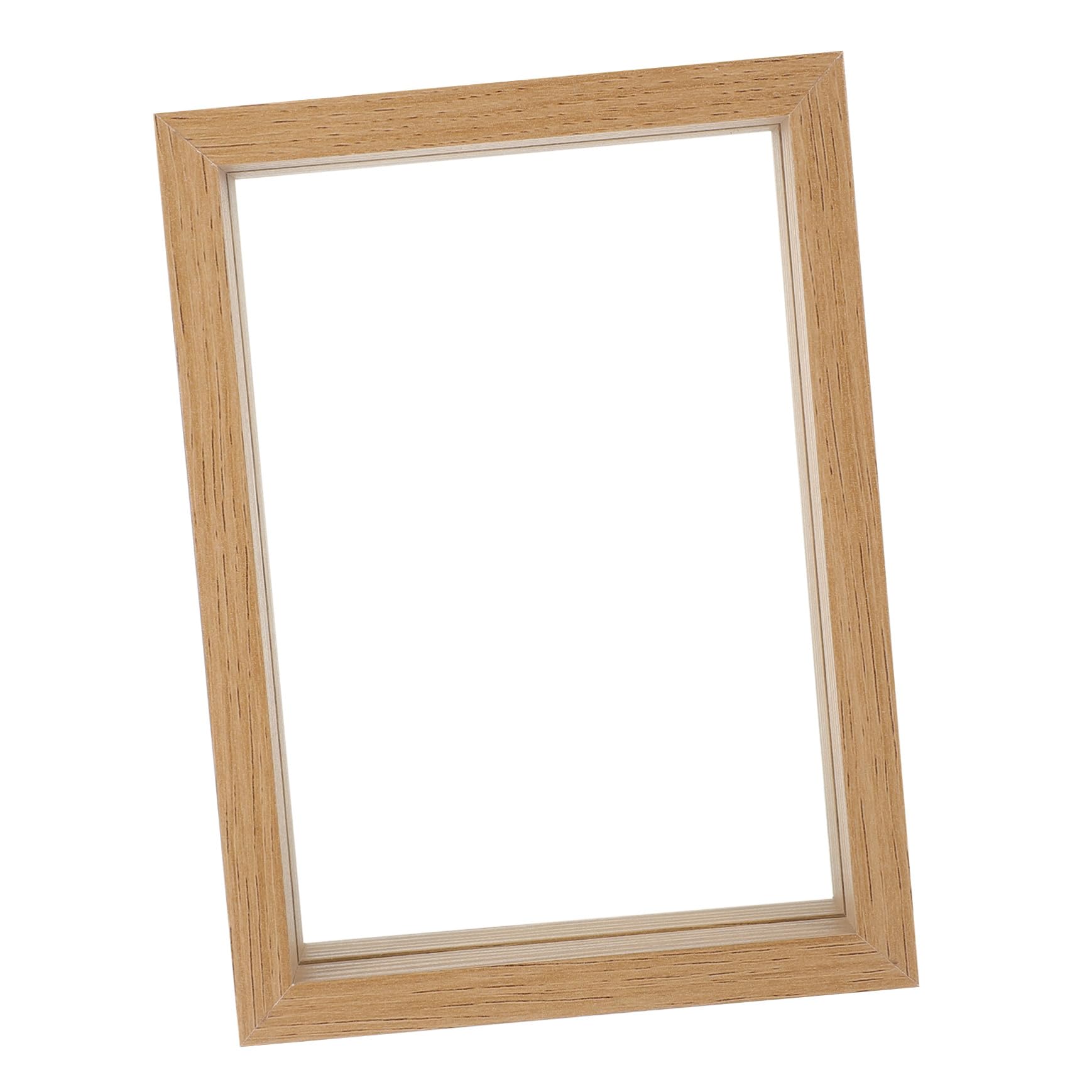 TOYANDONA Cornice Bifacciale in Vetro per Fiori Pressati Cornice in Legno per Esposizione Foto e Piante Finestra Trasparente per Proteggere Fiori Secchi Resistente alla Rottura