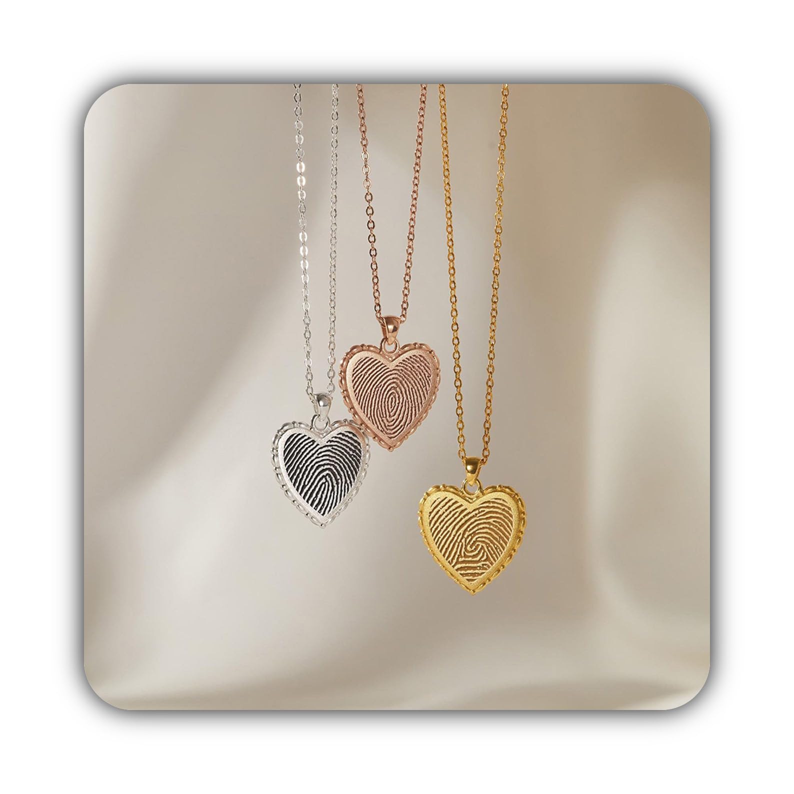 Collar con huella digital oro, huella del pulgar collar, conmemorativo joya pérdida de mamá personalizado del pulgar digital joya Día de la Madre Navidad cumpleaños aniversario