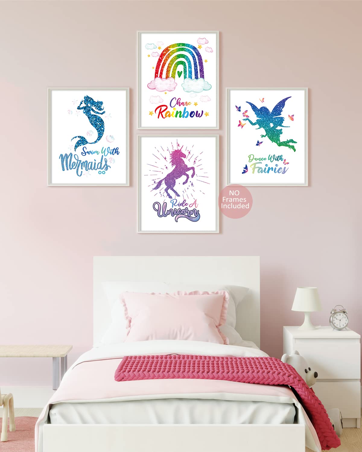 Décoration murale licorne à imprimer avec citation inspirante