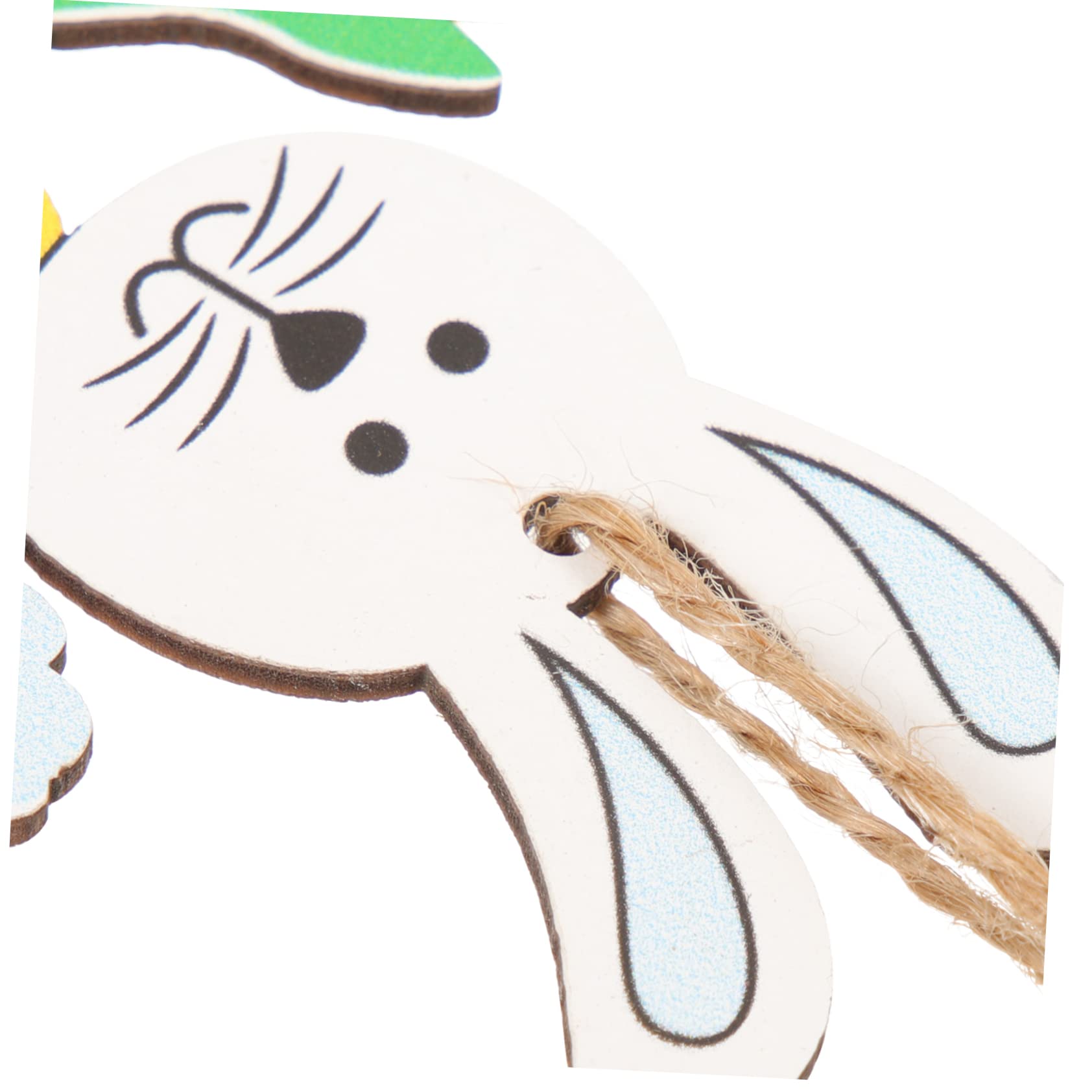 CLMJHG FCXDMY 40 Pezzi di Pasqua in Legno Coniglietto Ciondolo Ornamenti da Appendere per Decorazioni da Giardino Ragazzi e Ragazze Giochi e Decorazioni per la Casa per Creare un'Atmosfera Festiva