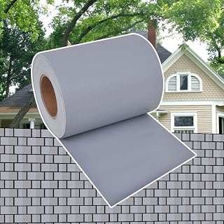 Garden Privacy Screen PVC,Security Fenced Garden, Fenced Garden Garden Privacy Screen PVC Outdoor Residential Fenced Yard Garden, Industrial, Farm 229.7'x0.6' Light Gray