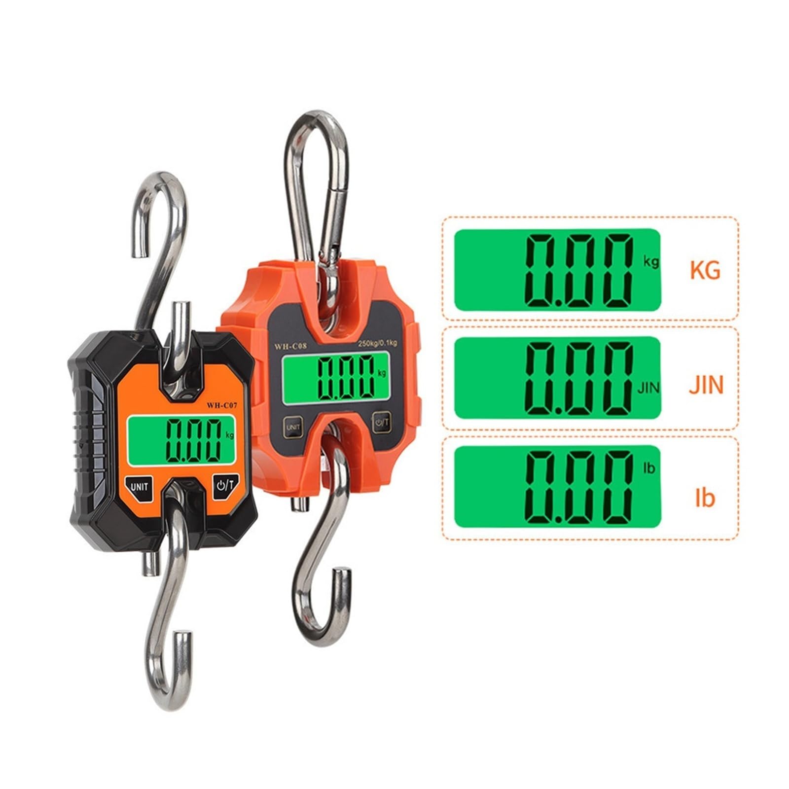 Bilancia sospesa, Bilancia industriale portatile staccabile con gancio di pesatura digitale for valigia sospesa(WH-C07 (100kg 50g))