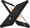 ORETECH متوافق مع جراب iPhone 66s مع [عبوة من 2 واقي شاشة زجاجي مقوى 9H] 360 مقاوم للصدمات فائق النحافة ومضاد للخدش من السيليكون TPU غطاء مطاطي للهاتف - أسود