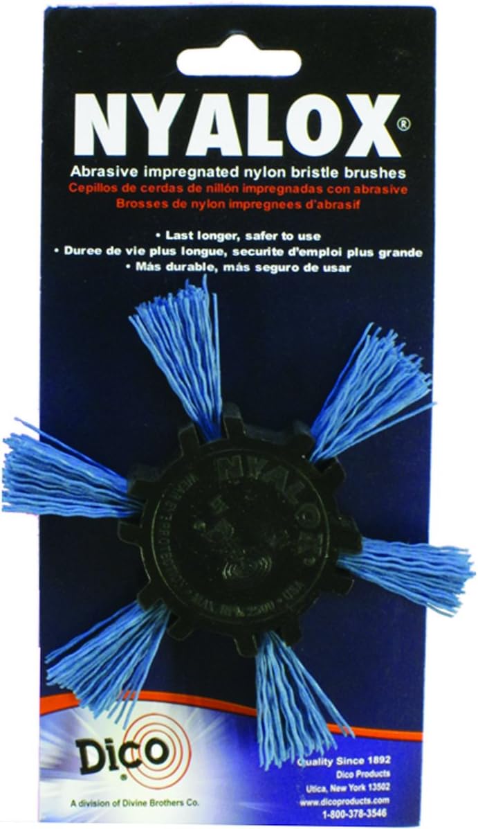 Dico Products 7200039 Nylox Flap Brush 4" 240 Grit, Blue