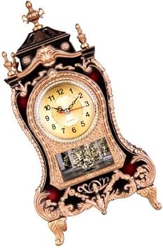 Decorative European Vintage Mantels Clock Automatically Plays Unique Music Chimes On The Hour With Pendulums Decoration Traditional European Mantelpiece Clock