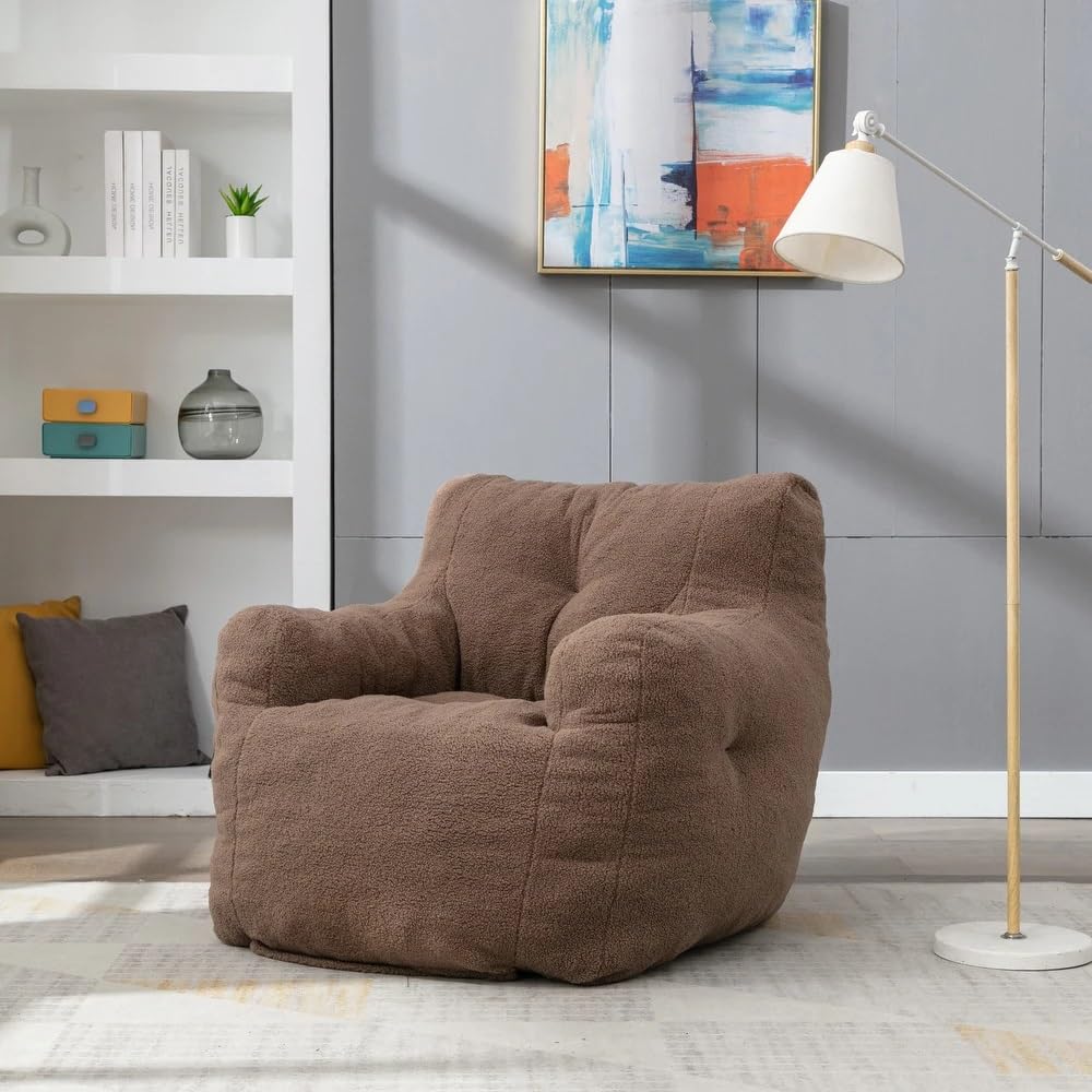 Super Soft Plush Tufted Oversized Bean Bag Chair for Adults Kids & Teens 39.37