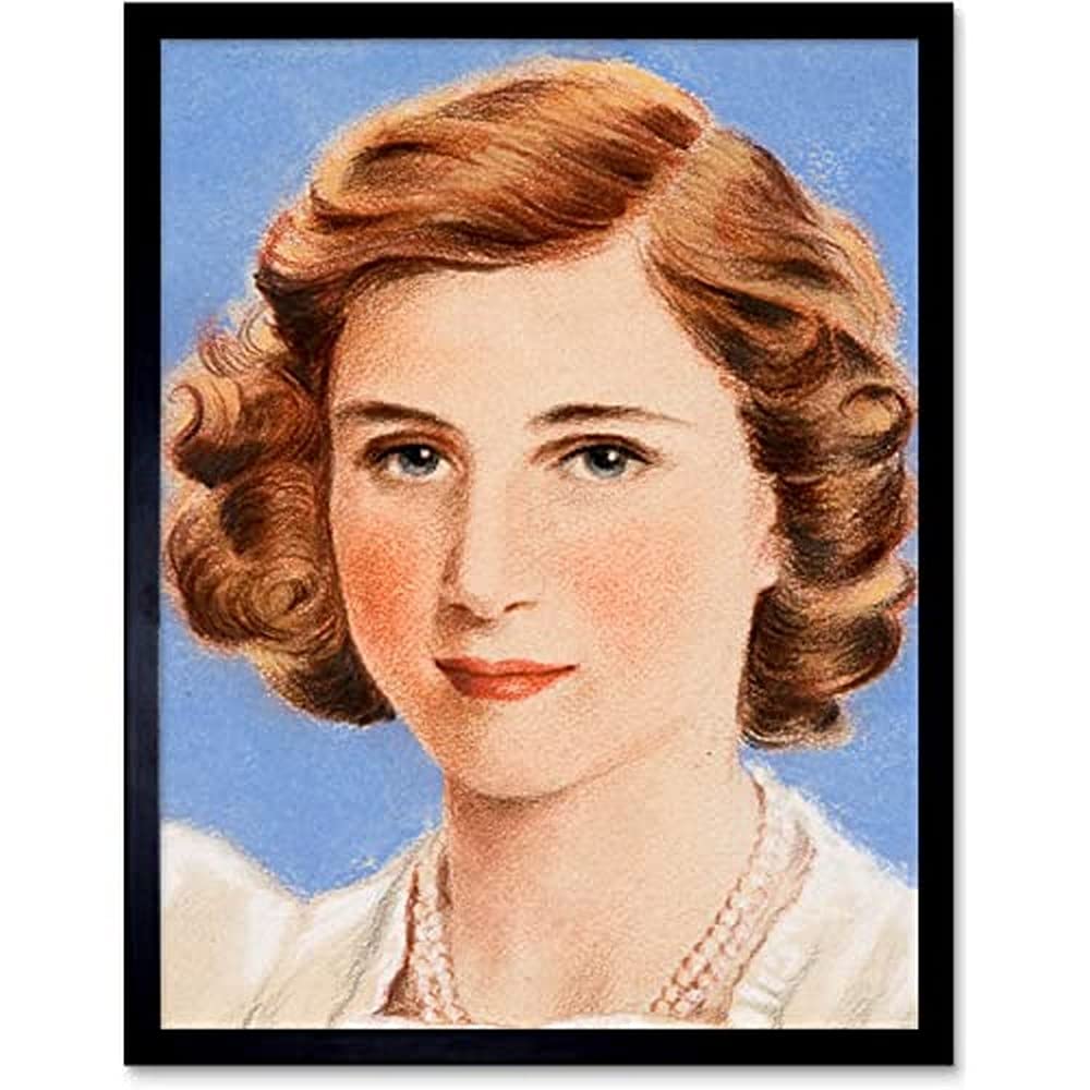 Timym Portrait UK Princess Margaret Painting Unframed Wall Art Print Poster Home Decor Premium