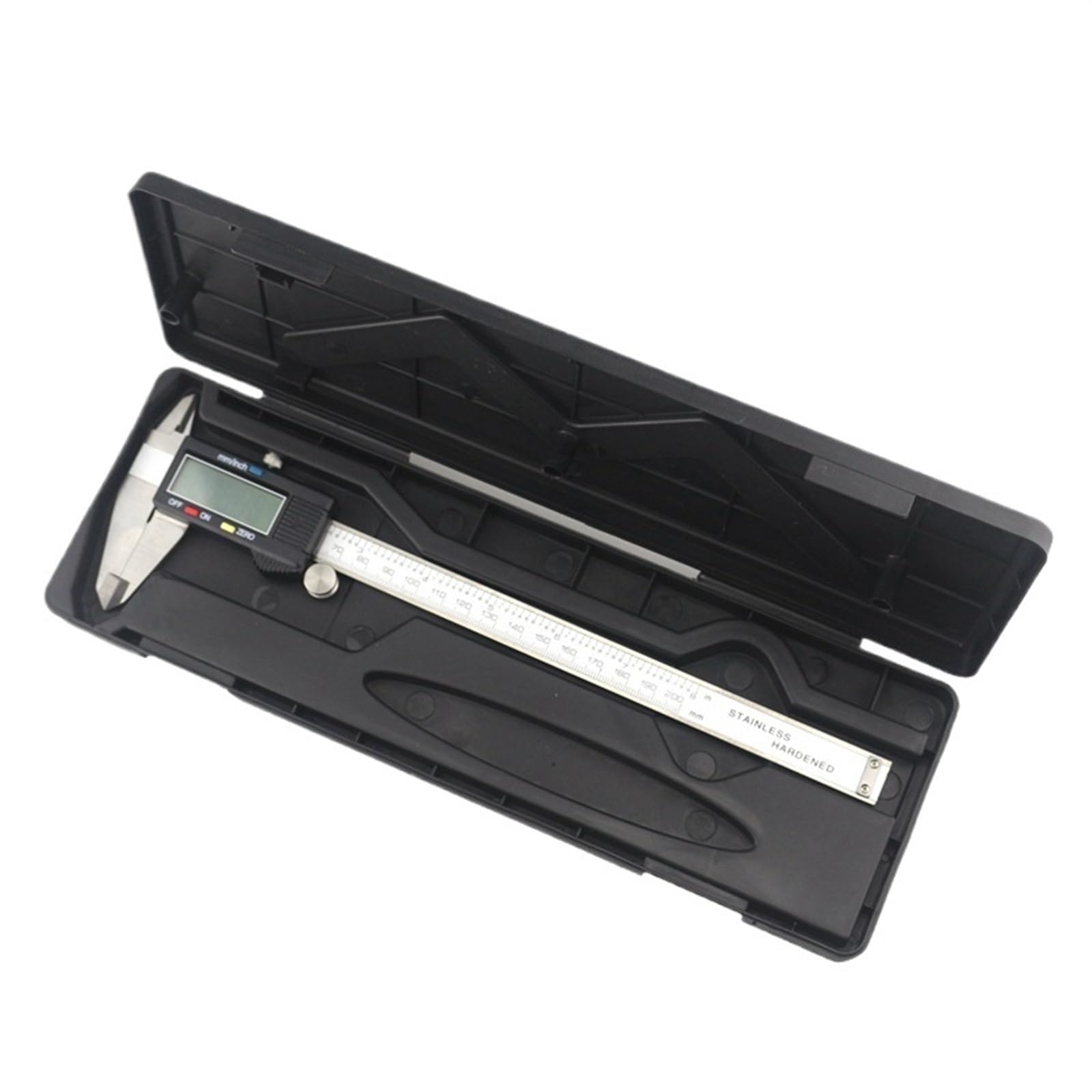 Pie de Rey Digital Calibrador Vernier Digital de 200 mm, calibrador electrónico de Acero Inoxidable de 8 Pulgadas, Regla de 0,01 mm, Herramientas de medición, micrómetro(B)