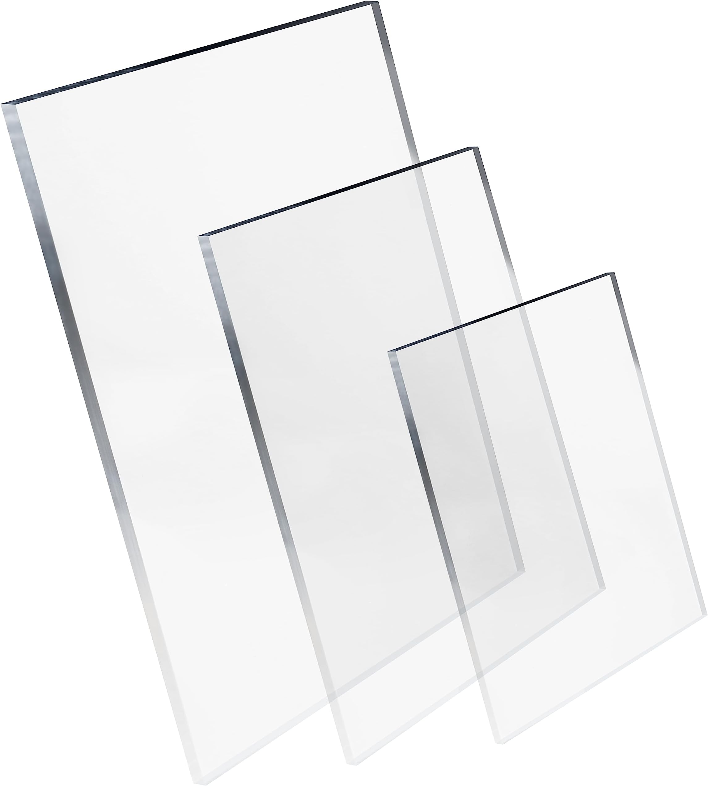Pixly® Crystal Clear Acrylic Perspex Plastic Sheet | Transparent | A5 A4 A3 | 2mm/3mm/5mm Thickness - Multipurpose Crafting, DIY and More (Thickness: 5mm, A3-297mm x 420mm)