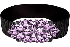 Stunning Purple Rhinestone Belt