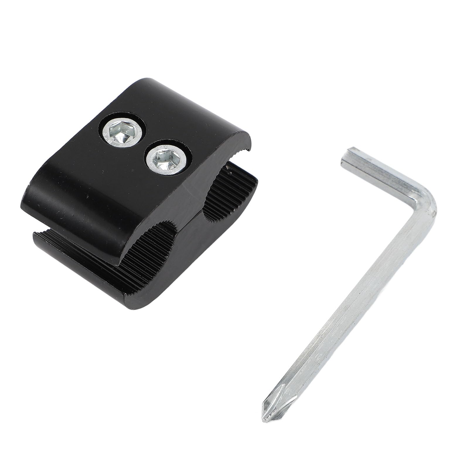 ZJchao Abrazadera de Tubo de Aleación para Silla de Ruedas, Usos Versátiles, Alta Estabilidad, Vida útil Extendida, Abrazadera, Reposapiés, Material de Aleación, Instalación