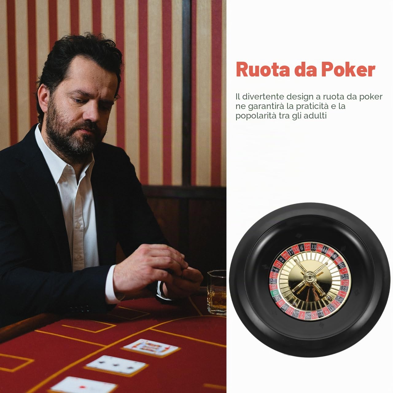 Roulette Russo Roulette Da Tavolo Rotella Di Roulette In Legno Ruota Di Roulette Favore Ruota Di Poker Fornitura Di Poker Gioco Di Festa Ruota Di Supporto Scrivania