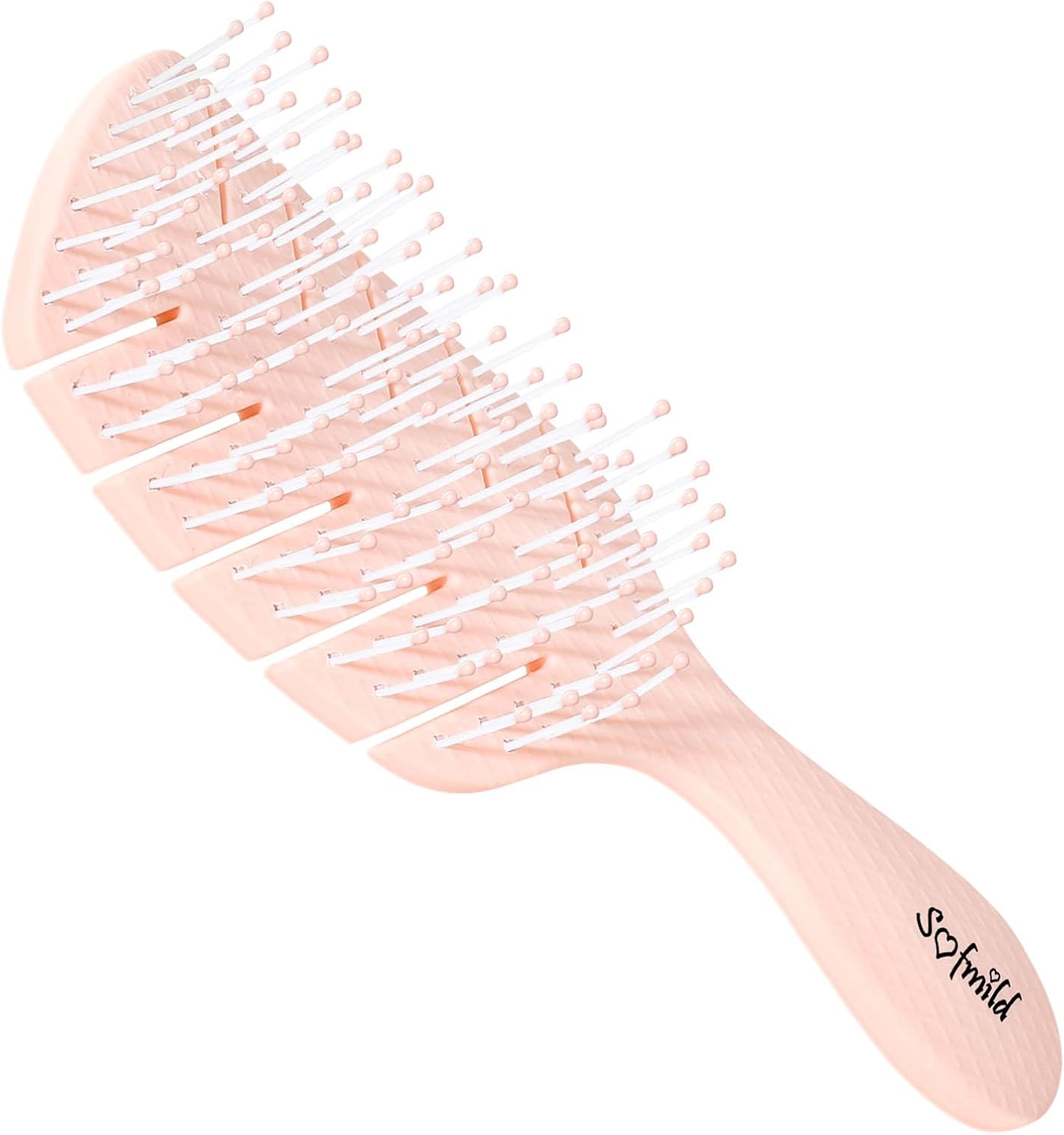 Hair Brush, Sofmild Curved Vented Detangler Brush for Faster Blow