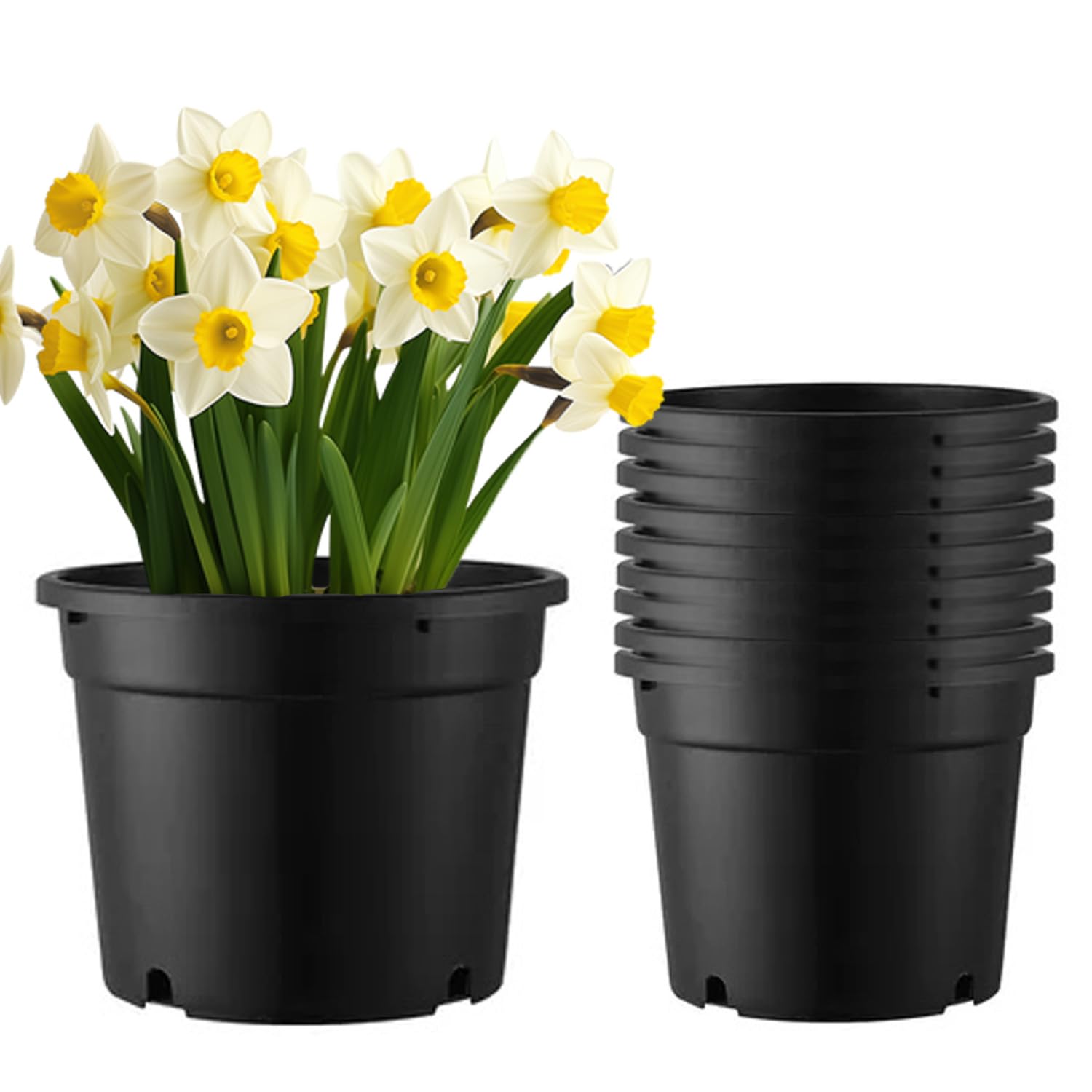 Amazon.com: MEJENYY 3 Gallon Pots for Plants, 3 Gallon Nursery Pot