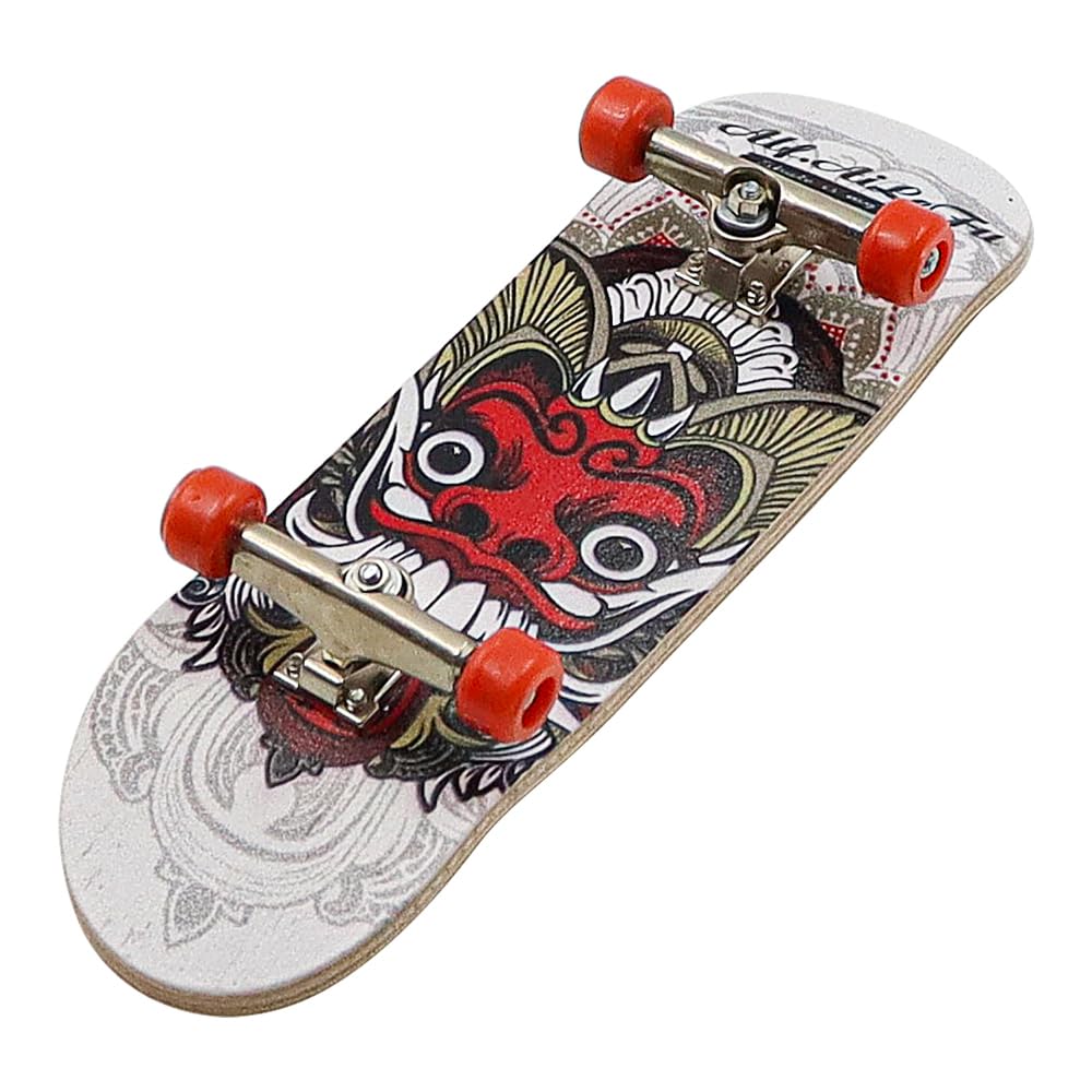 Tiardey Mini Finger Skateboard, Maple Wooden Alloy Fingerboard, Pro Finger Board with PU Non-Slip Box, Reduce Pressure - Image 3