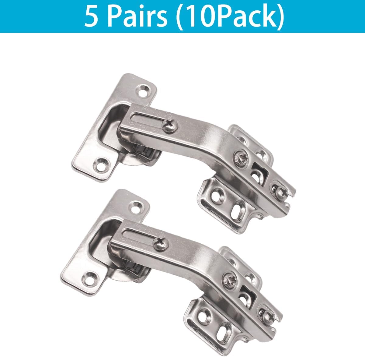 5 Pair 10 Piece Set 135 Degree Lazy Susan Hinge Suitable for Cabinets, Folding Doors, Corner Cabinet Hardware