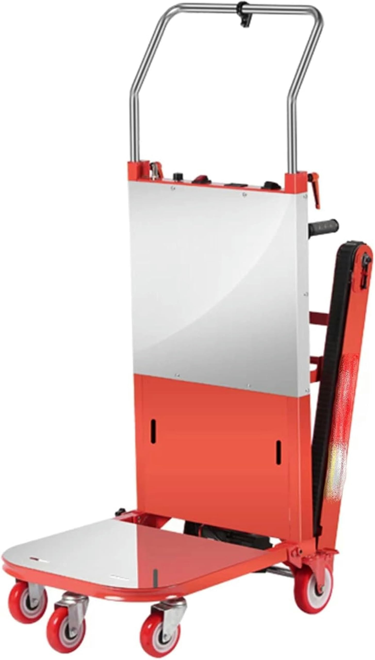 Carrello montascale elettrico per sedia a rotelle per ascensore per pazienti Carrello cingolato silenzioso pieghevole su e giù per scale Adatto per la distribuzione logistica di magazzino (A