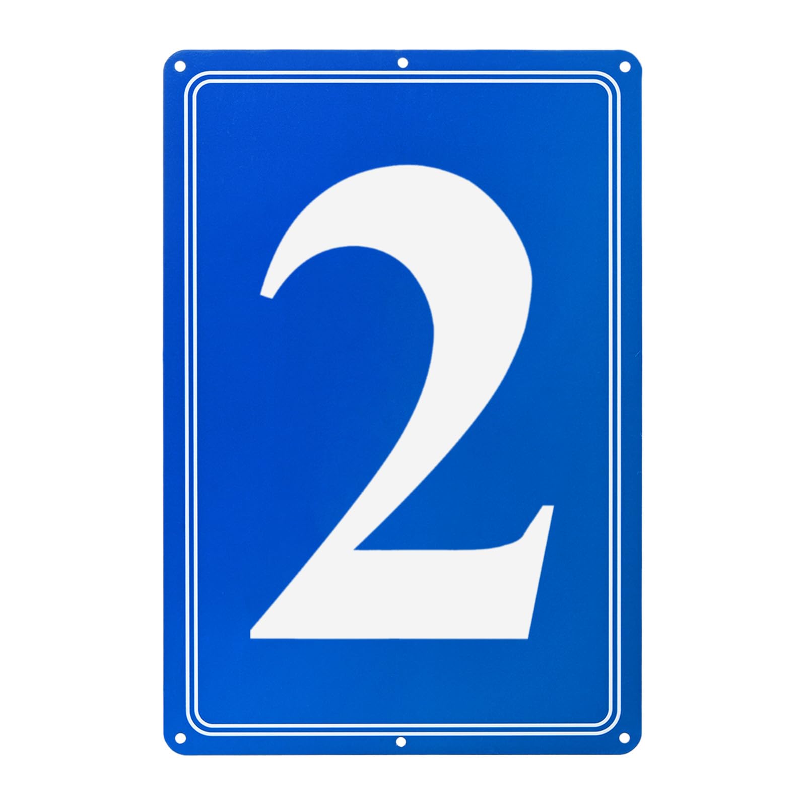 M METERXITY Aluminum Number Sign 2, 11.8 Inch House Numbers and Metal Letters, Parking Spot Letter Signs