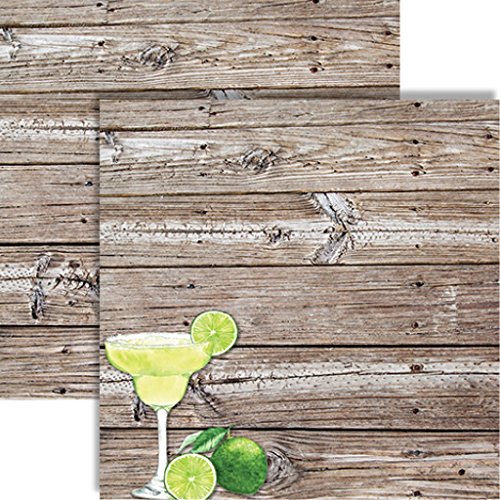 Papier scrapbooking Reminisce Margarita Party pour décorer facilement vos albums festifs