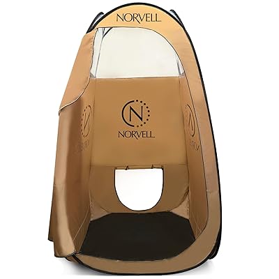 Norvell XL Portable Spray Tan Tent - Extra Large Pop Up Tent for Professional Tanning - Mobile Spray Room with Carrying Bag and Easy Clean Floor - Sunless Self Tanning Booth