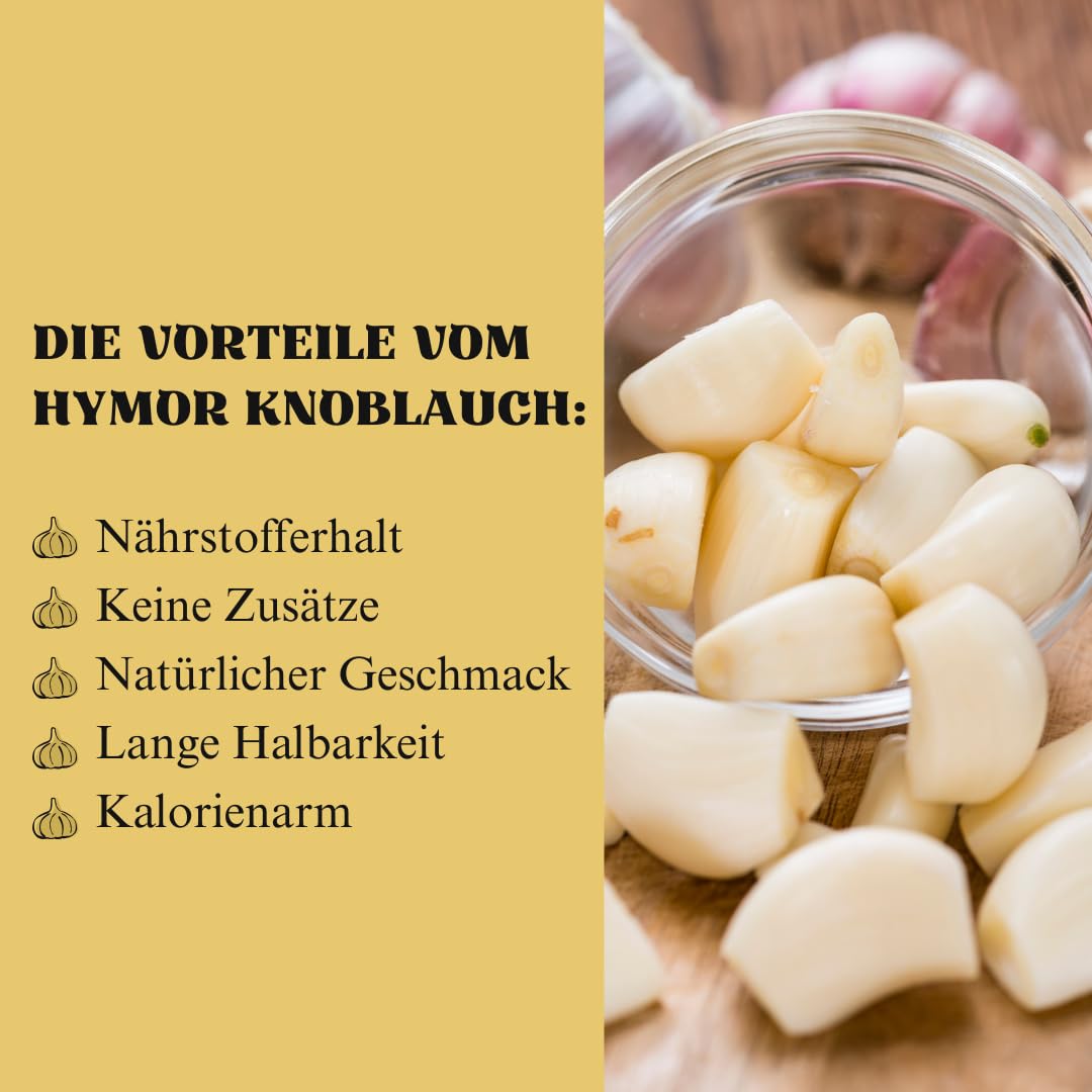 Hymor frischer lila Knoblauch gewürfelt 6x 150g im Glas I.G.P. – Ajo Morado aus Spanien Las Pedroñeras - intensiv-würziger Geschmack - ideal für Dips, Marinaden, Tapas, Pasta & Paella