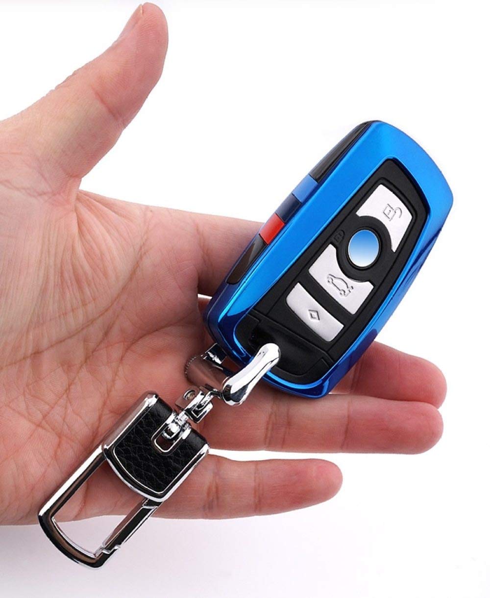 Męskie i damskie etui na kluczyki samochodowe, brelok do kluczy, pasuje do BMW 1 2 3 4 5 6 7 X1 X3 X4 X5 X6 F30 F34 F10 F07 F20 G30 F15 F16, czerwony zestaw