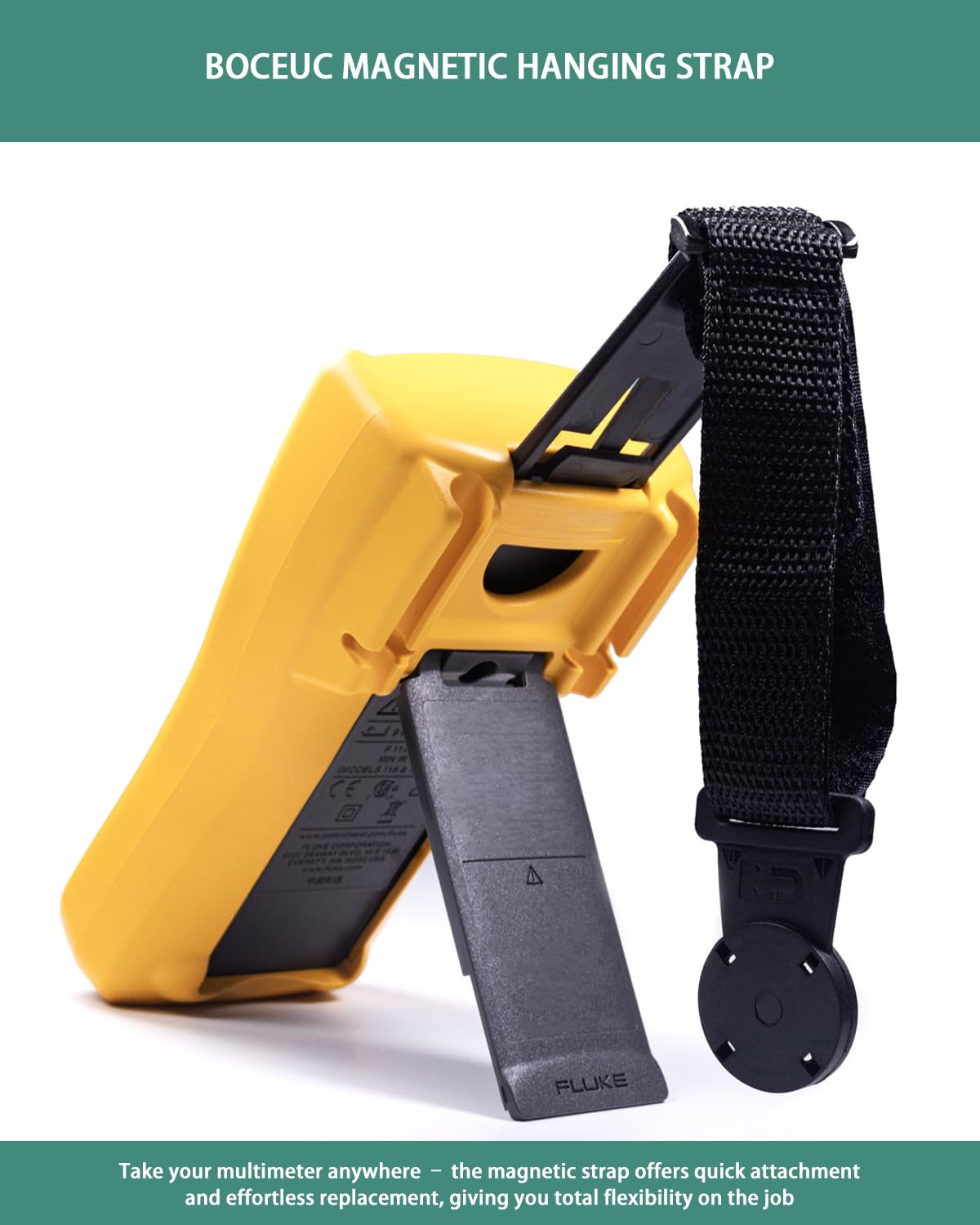 Magnetic Hanging Strap for Fluke Multimeter 115, 116, 117, 175, 177, 179, 15B+, 17B+, 18B+, 87V, 287, 289 - Image 4
