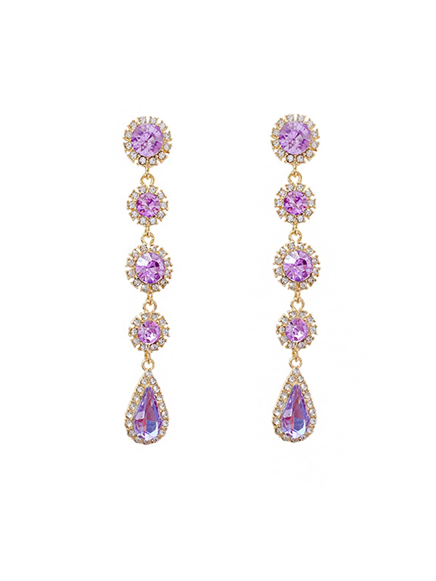 Yellow Chimes Earrings for Women and Girls Fashion Crystal Dangler Earrings | Gold Plated Purple Long Danglers Earrings | Birthday Gift for girls & women Anniversary Gift for Wife (B0B8DGPHJ4) Amazon Price History, Amazon Price Tracker
